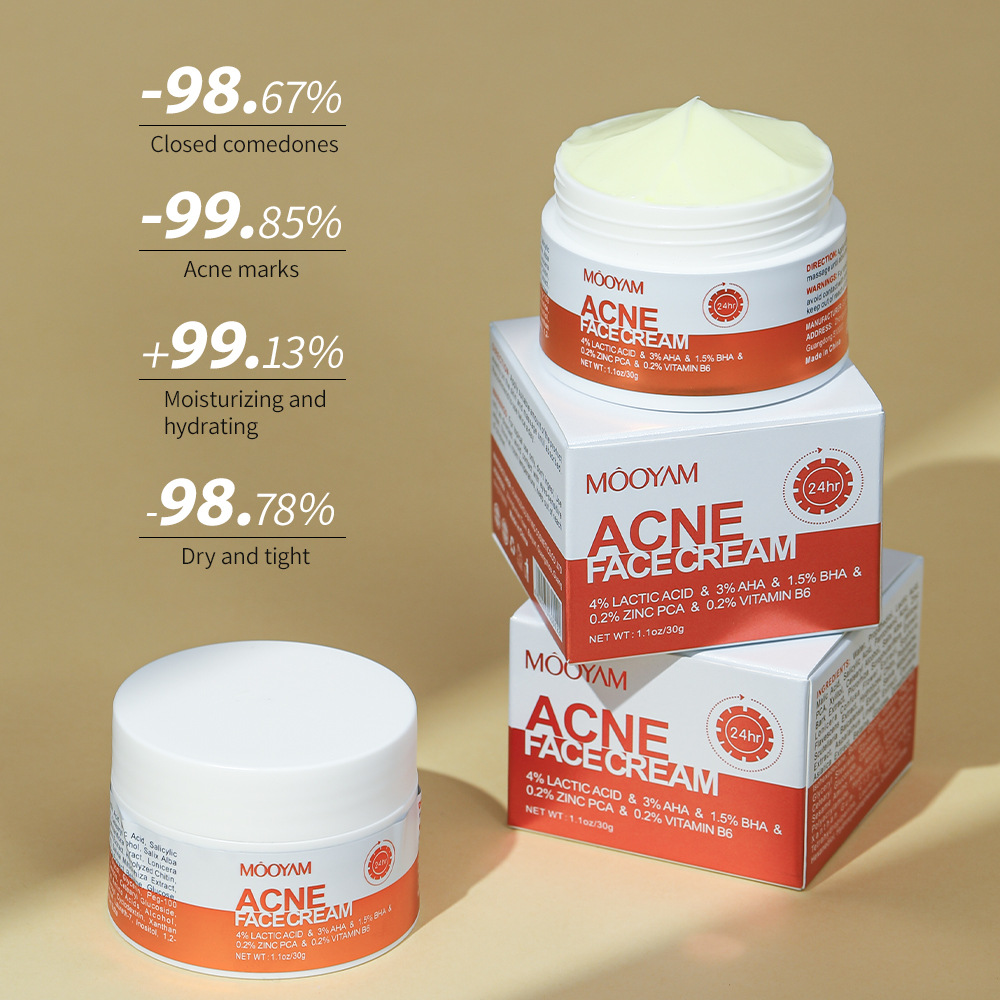 Mooyam Acne treatment Face Cream – Acne Treatment, Blemish Control, Exfoliating Cream for Clear Skin 30g Fast Delivery In Stock