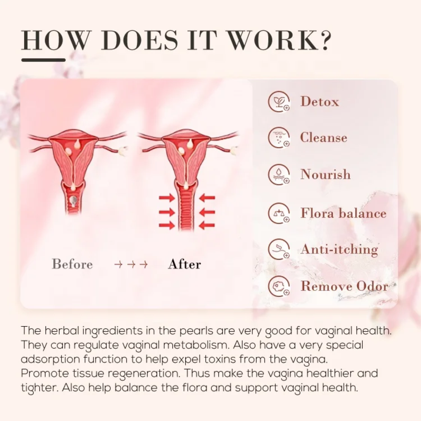 Vaginal Detox Yoni Pearls –3pcs  Natural Intimate Care for Women a natural herbal remedy designed to cleanse, detoxify, and rejuvenate the female reproductive system  (Kilimall Kenya)