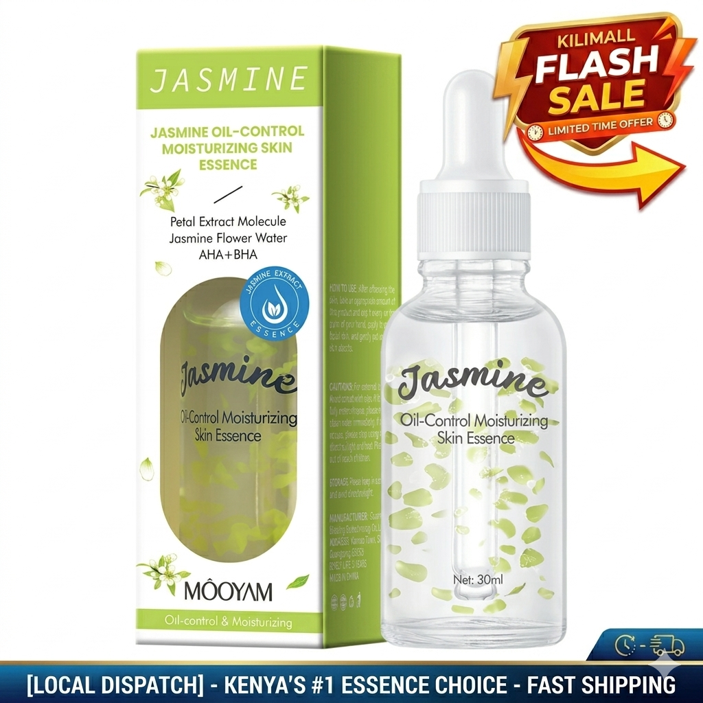 JASMINE OIL-CONTROL MOISTURIZING SKIN ESSENCE – AHA + BHA EXFOLIATING FACE SERUM WITH JASMINE FLOWER WATER & PETAL EXTRACT, PORE MINIMIZING, HYDRATING, AND BALANCING TREATMENT FOR OILY SKIN 30ML