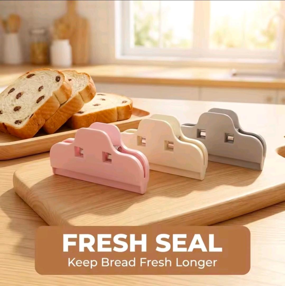 PLASTIC SEALER CLIPS – AIRTIGHT & DURABLE – KEEP FOOD FRESH LONGER–MOISTURE PROOF FOR SNACKS,BREAD,COFFE KITCHEN MUST HAVE.
