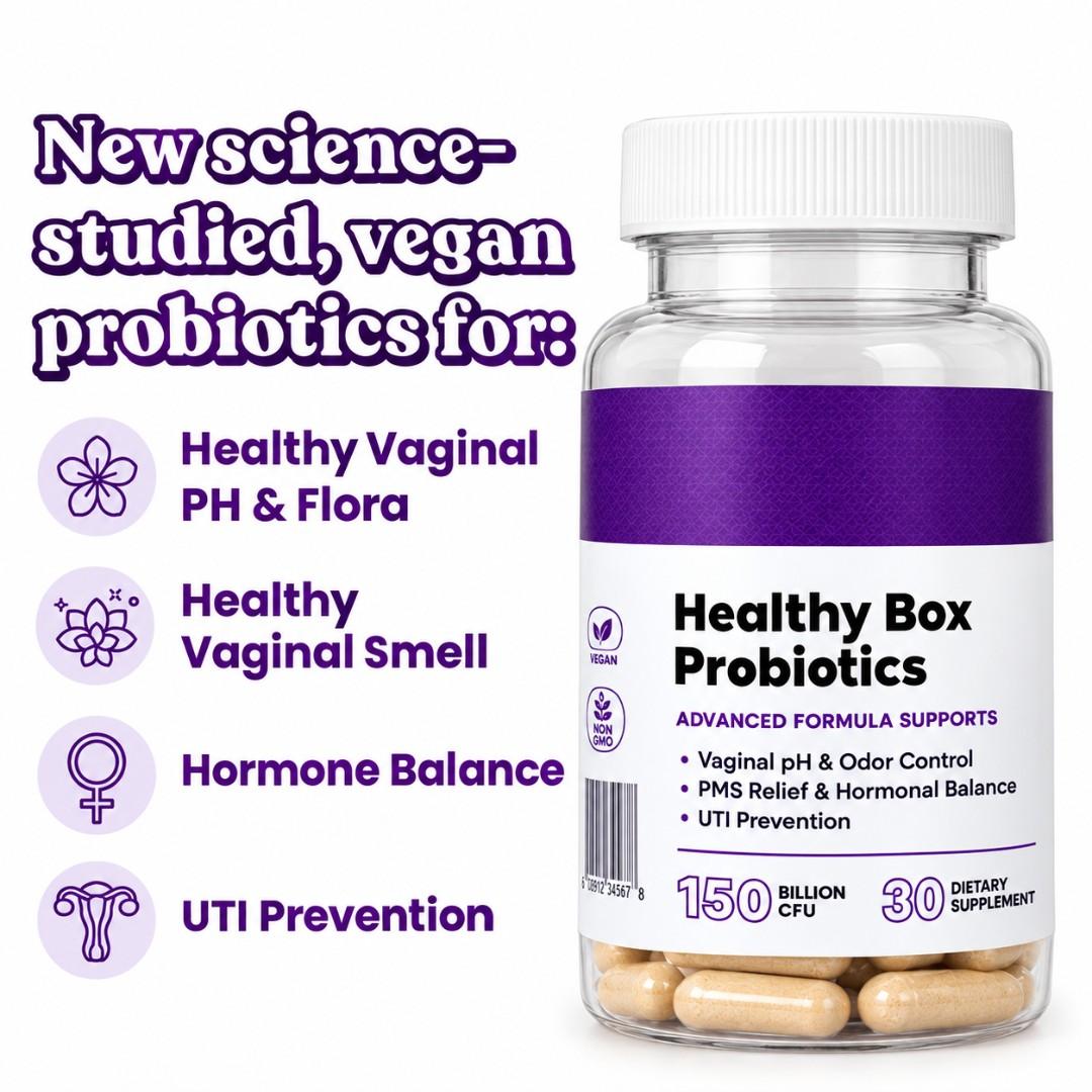HEALTHY CARE WOMEN'S PROBIOTICS PROMOTES HORMONAL BALANCE, SUPPORTS HEALTHY PH LEVELS, REDUCES VAGINAL ODOR, PMS RELIEF, BOOST GUT HEALTH AND AIDS IN UTI PREVENTION (30 CAPSULES)