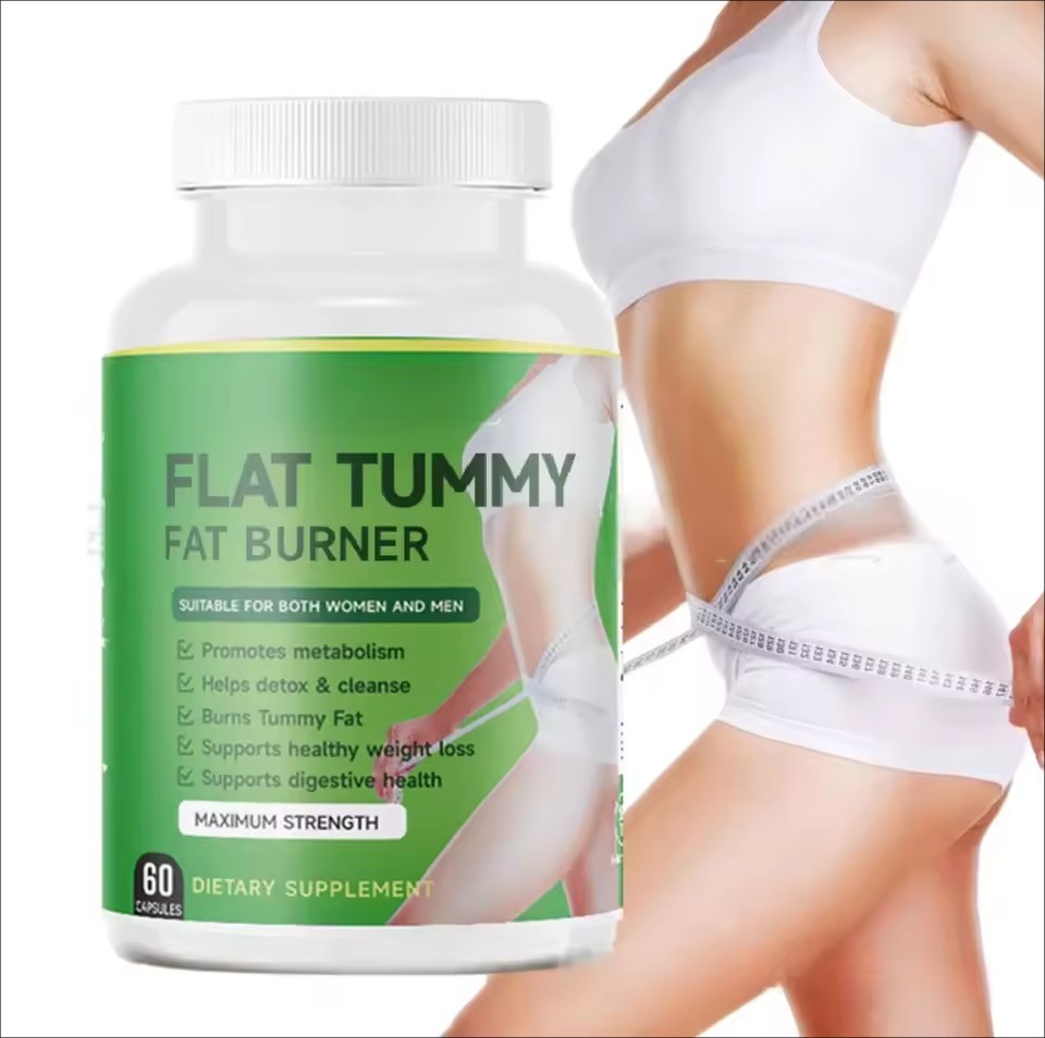 Flat Tummy Capsule Strong Slim Diet Fat Burner Detox Fast and Effective Beauty Product for Weight Loss 60 capsules for Men and Women