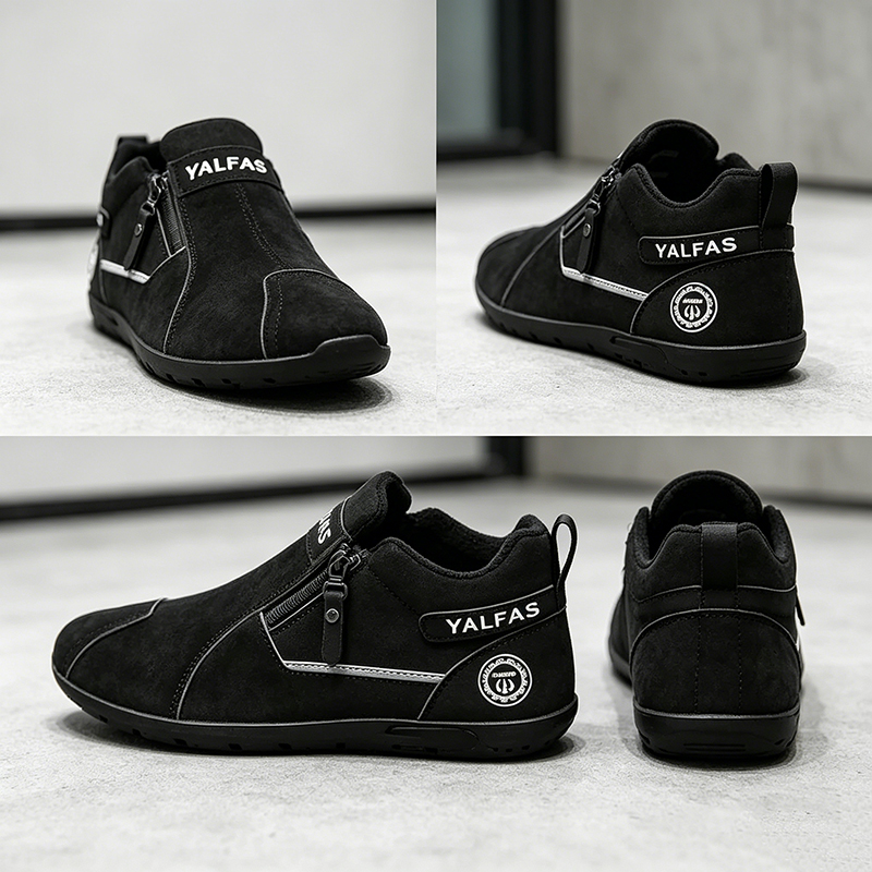 Brave shop New Arrivals Fashion Sneakers Men's Running Shoes Comfortable Outdoor Casual Hiking Shoes Black
