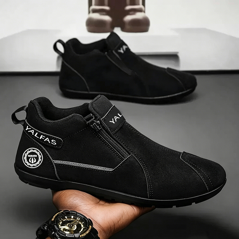 Brave shop New Arrivals Fashion Sneakers Men's Running Shoes Comfortable Outdoor Casual Hiking Shoes Black