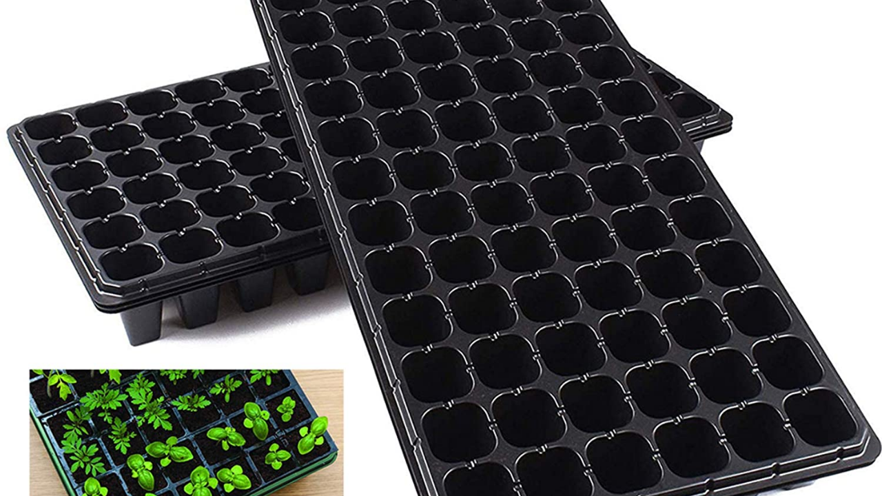66 holes Seedling trays for planting seeds- big holes- strong durable and flexible