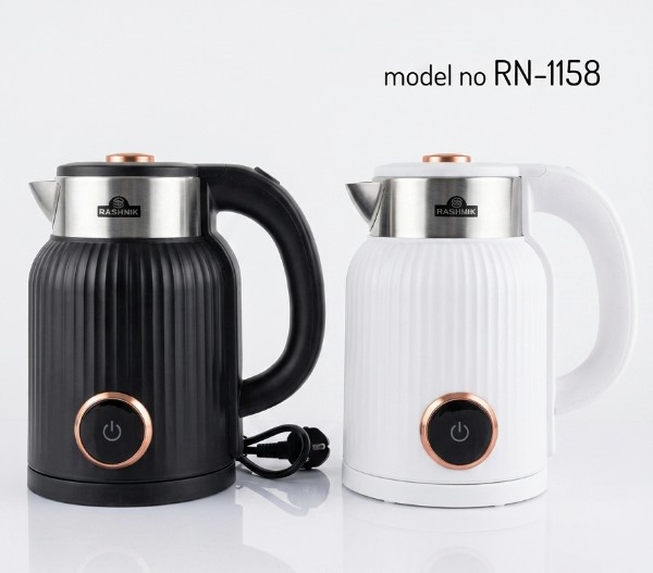 RASHNIK  RN-1158 2.3L   1500W  Kettle Outer Layer High Grade Plasctic Inside Steel
