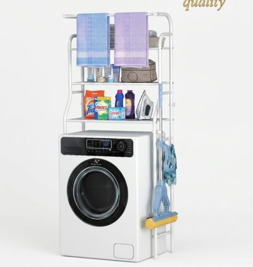 3-Layer Washing Machine Rack Storage Rack Washbasin Rack multi-functional floor space-saving multi-layer storage rack  （RN-7652）