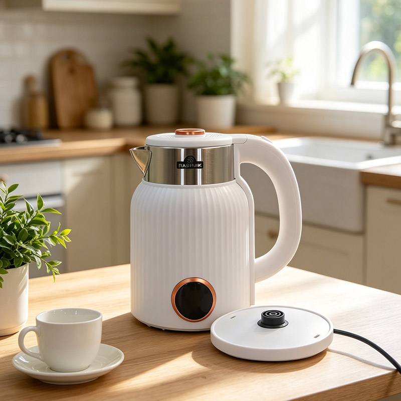 RASHNIK  RN-1158 2.3L   1500W  Kettle Outer Layer High Grade Plasctic Inside Steel