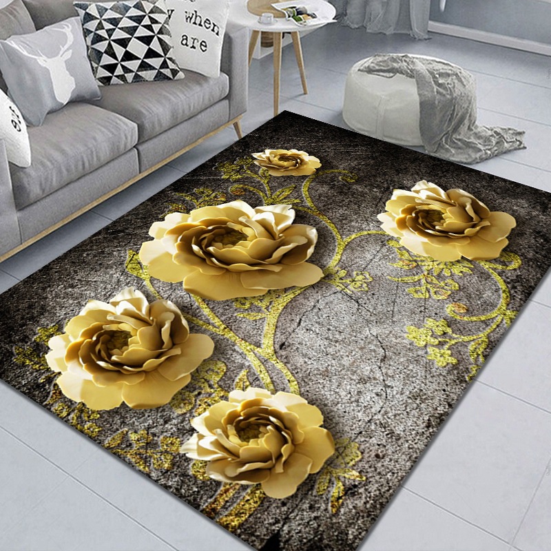 1PC 160*230 【Random color】 New Classic Carpet  For Living Room Plush Rugs Children Bed Room  Carpets Home Decor Rugs Mat Anti-slip carpet（RN-53480）