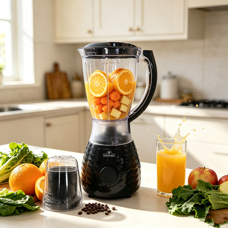 RASHNIK RN-1021  450W 2 IN 1 Mixer Blender  Juicer Household Appliances