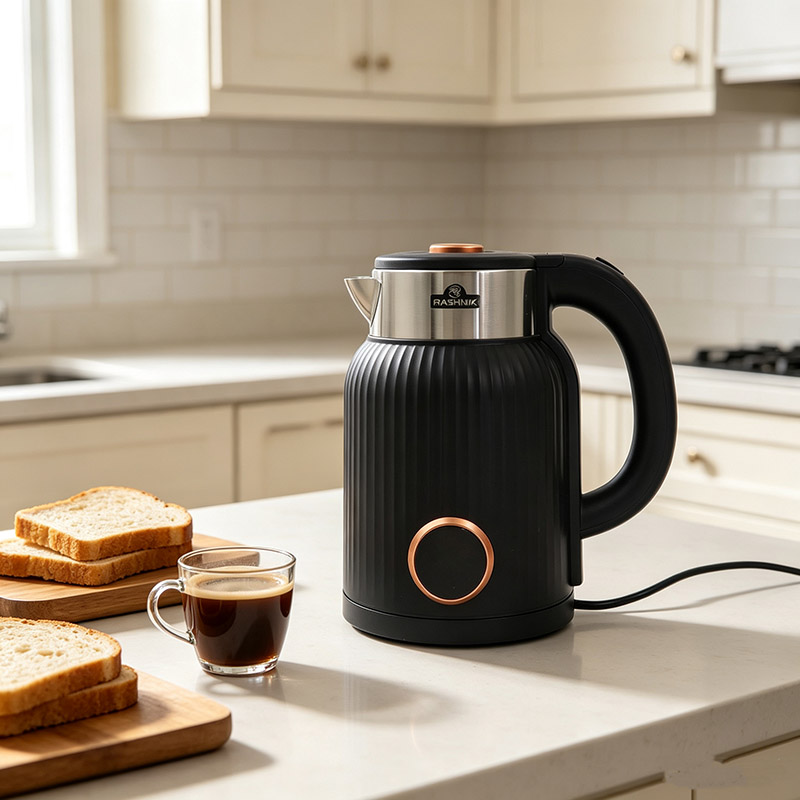 RASHNIK  RN-1158 2.3L   1500W  Kettle Outer Layer High Grade Plasctic Inside Steel