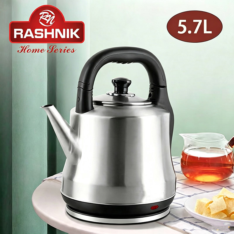 RASHNIK  RN-1162  5.7L   2000W Household Durable Fast Electric Kettle, Energy-Saving And Quick-Boiling Stainless Steel Kettle
