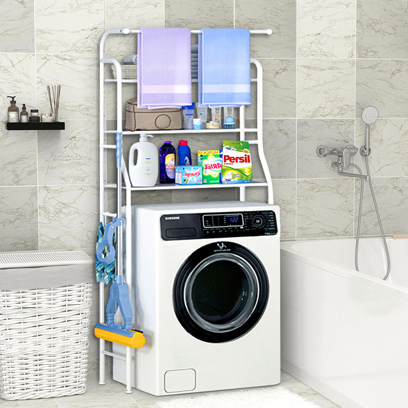 3-Layer Washing Machine Rack Storage Rack Washbasin Rack multi-functional floor space-saving multi-layer storage rack  （RN-7652）
