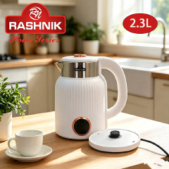 RASHNIK  RN-1158 2.3L   1500W  Kettle Outer Layer High Grade Plasctic Inside Steel