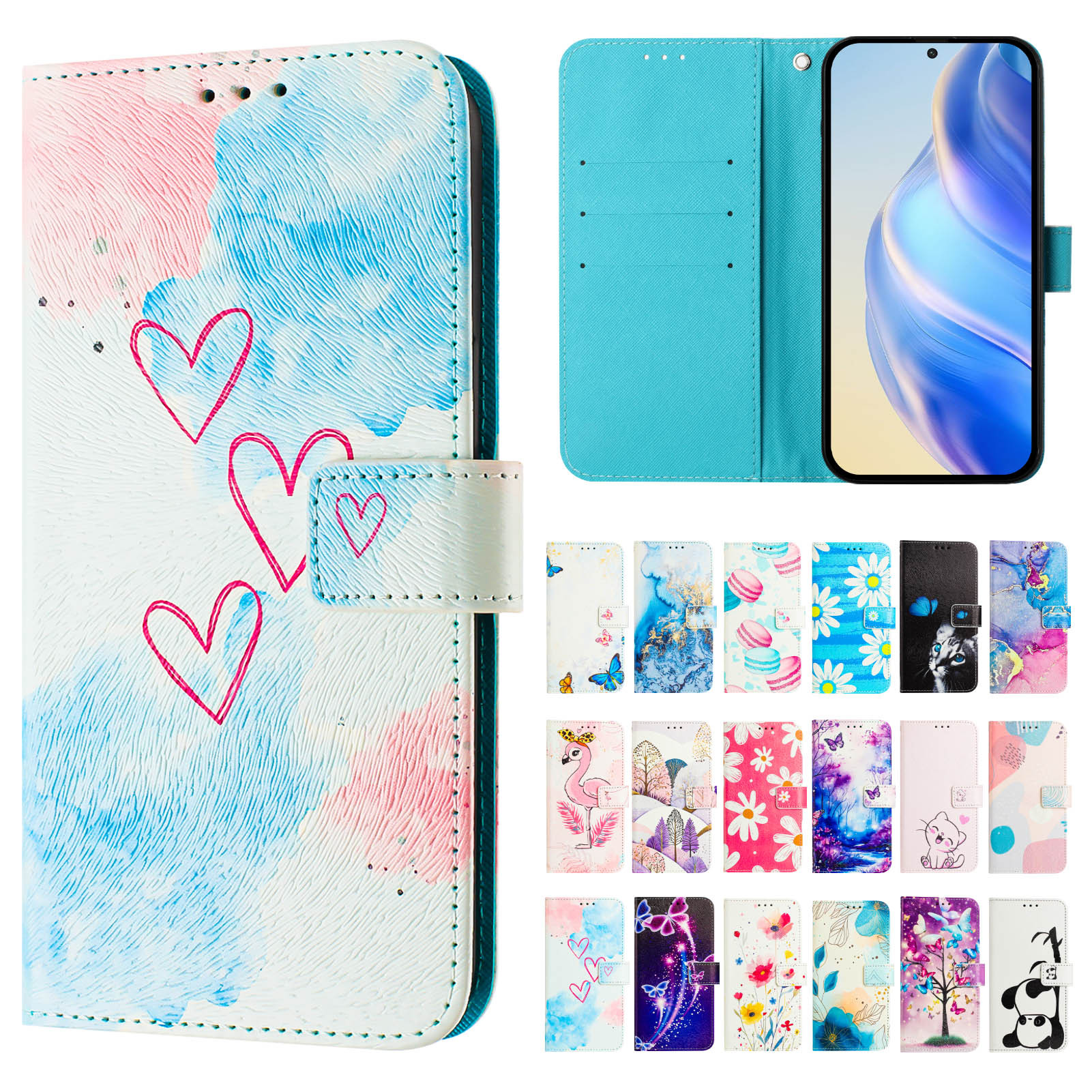 Flip Wallet Phone Case for Tecno Pova 7 Pro  7 Ultra 5G  7 Curve 5G 2025 PU Leather Protective Cover with Card Slots, Kickstand, Magnetic Closure, Cute Panda Pattern Shockproof Folio Case
