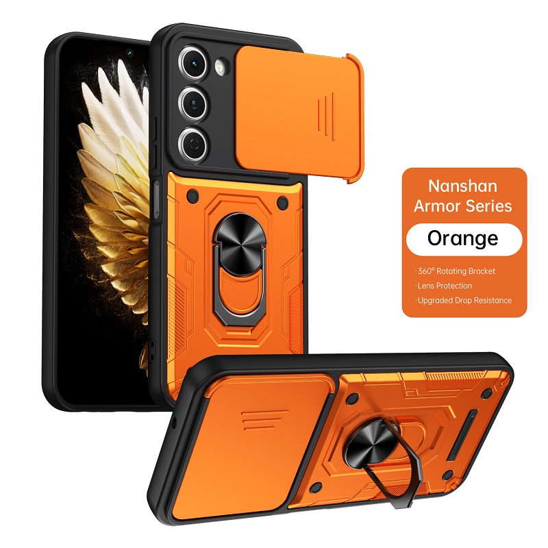 Luxury Slide Camera Lens Case Protective Cover for Tecno Spark 40 Pro+/Plus 4G Magnetic Kickstand Phone Case