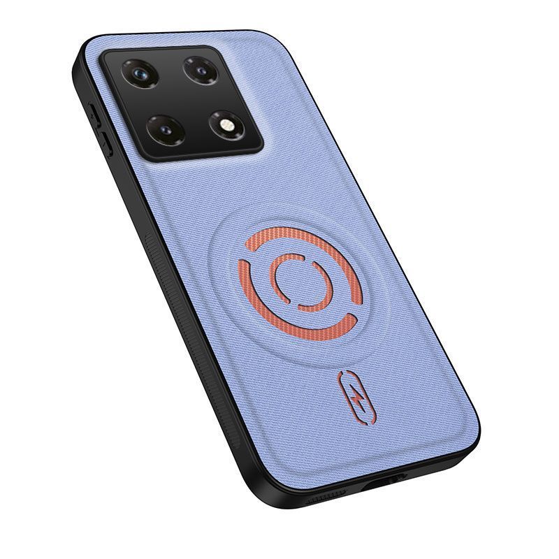 Magnetic Fabric Texture Shockproof Phone Case for Infinix Note 50 Pro 4G Support Wireless Charging Cover