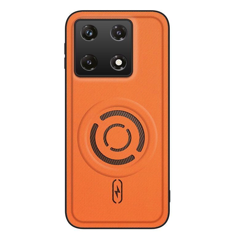 Magnetic Fabric Texture Shockproof Phone Case for Infinix Note 50 Pro 4G Support Wireless Charging Cover