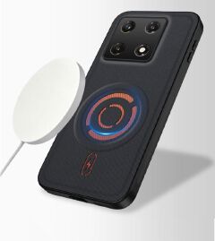 Magnetic Fabric Texture Shockproof Phone Case for Infinix Note 50 Pro 4G Support Wireless Charging Cover