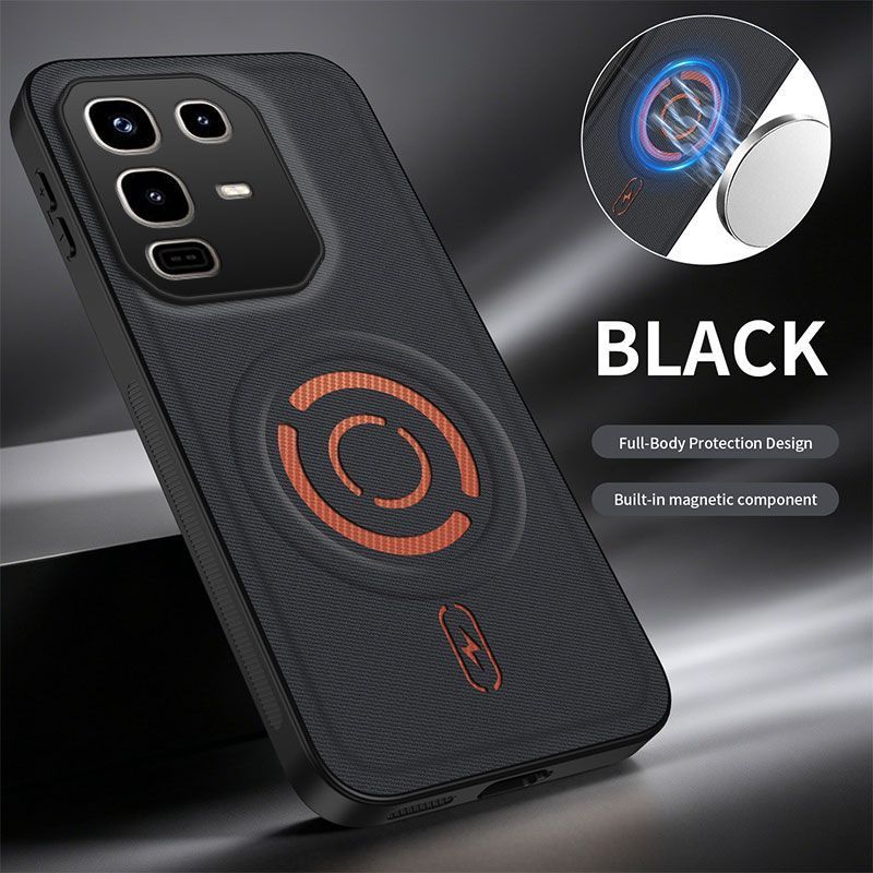 Magnetic Fabric Texture Shockproof Phone Case for Infinix Note 50 Pro 4G（ X6855） Support Wireless Charging Cover