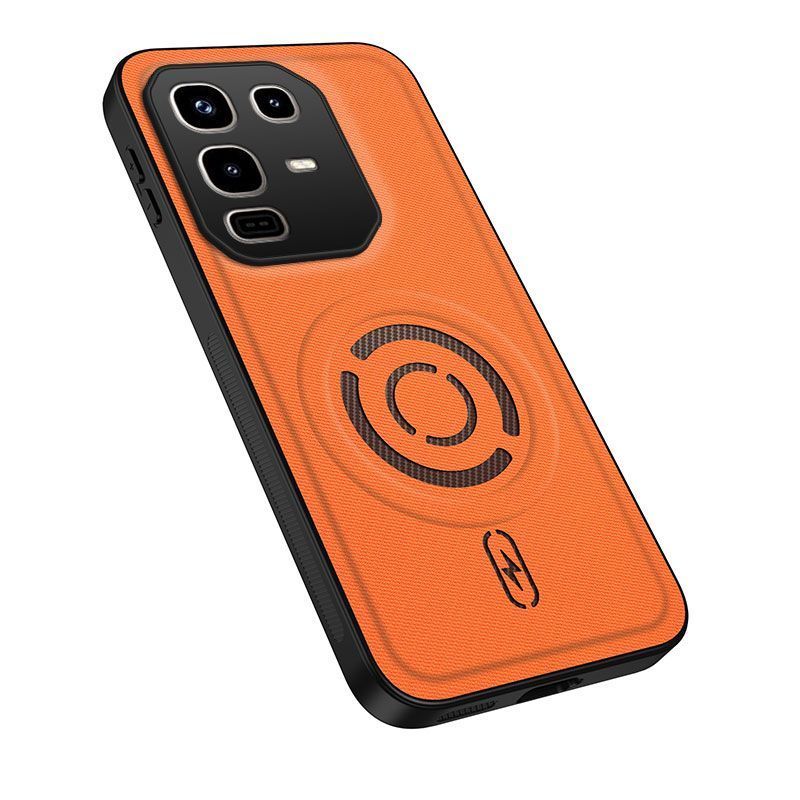 Magnetic Fabric Texture Shockproof Phone Case for Infinix Note 50 Pro 4G（ X6855） Support Wireless Charging Cover