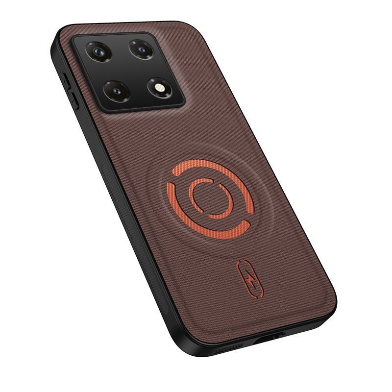 Magnetic Fabric Texture Shockproof Phone Case for Infinix Note 50 Pro 4G Support Wireless Charging Cover