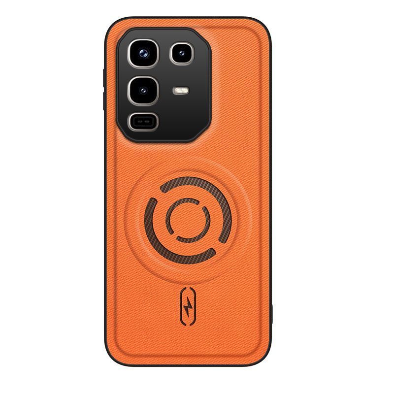 Magnetic Fabric Texture Shockproof Phone Case for Infinix Note 50 Pro 4G（ X6855） Support Wireless Charging Cover
