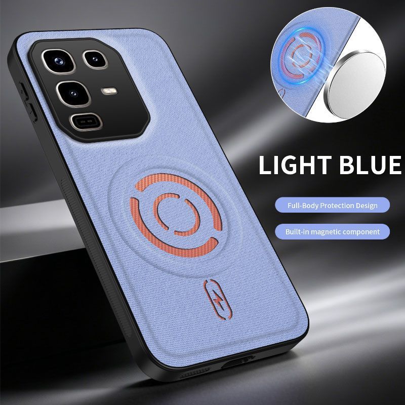 Magnetic Fabric Texture Shockproof Phone Case for Infinix Note 50 Pro 4G（ X6855） Support Wireless Charging Cover