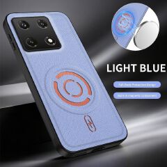 Magnetic Fabric Texture Shockproof Phone Case for Infinix Note 50 Pro 4G Support Wireless Charging Cover