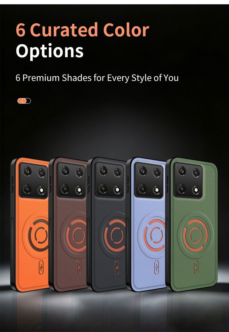 Magnetic Fabric Texture Shockproof Phone Case for Infinix Note 50 Pro 4G Support Wireless Charging Cover