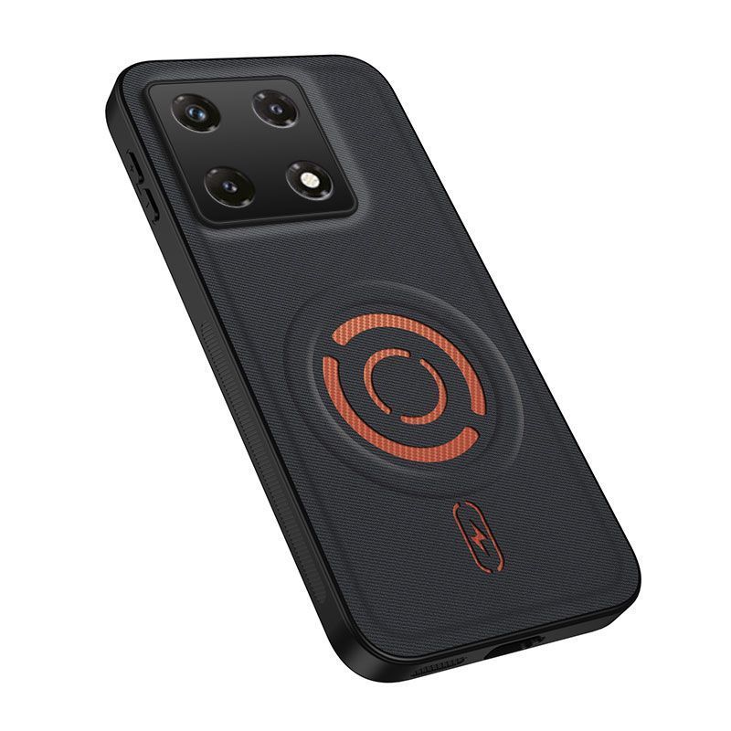 Magnetic Fabric Texture Shockproof Phone Case for Infinix Note 50 Pro 4G Support Wireless Charging Cover