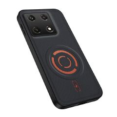 Magnetic Fabric Texture Shockproof Phone Case for Infinix Note 50 Pro 4G Support Wireless Charging Cover