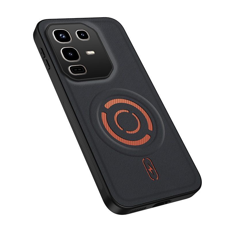 Magnetic Fabric Texture Shockproof Phone Case for Infinix Note 50 Pro 4G（ X6855） Support Wireless Charging Cover