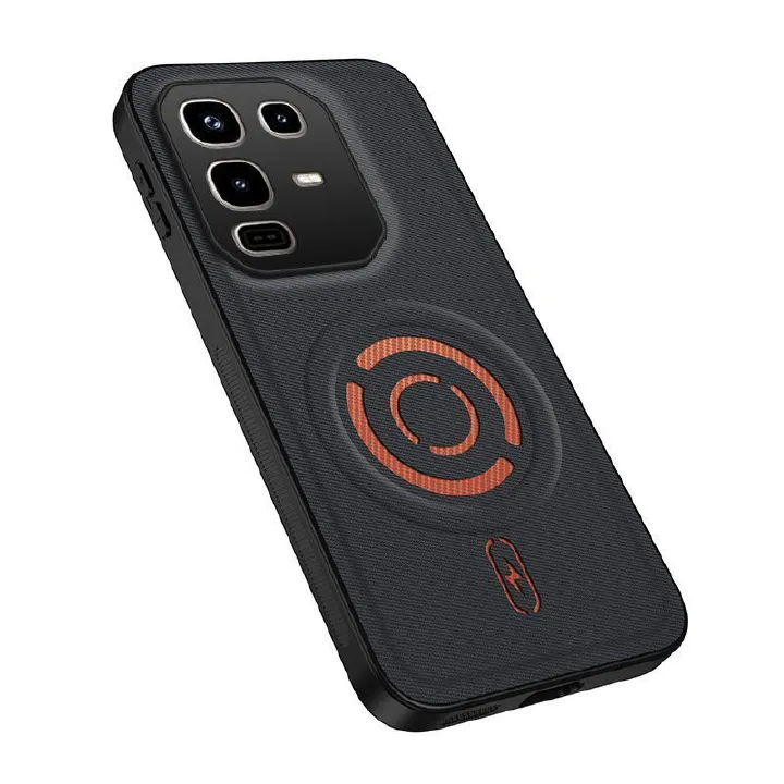 Magnetic Fabric Texture Shockproof Phone Case for Infinix Note 50 Pro 4G（ X6855） Support Wireless Charging Cover