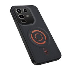 Magnetic Fabric Texture Shockproof Phone Case for Infinix Note 50 Pro 4G（ X6855） Support Wireless Charging Cover