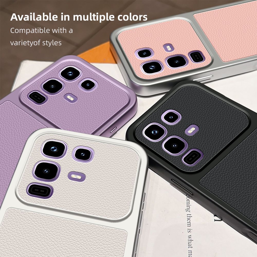 Luxury Faux Leather Phone Case for Infinix Note 50 Pro 4G Anti‑Slip Anti‑Fingerprint Soft TPU Bumper Case