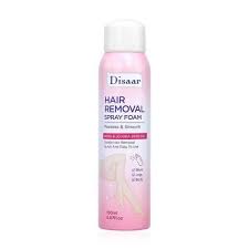 Disaar Hair Removal Spray Foam Painless & Smooth Depilatory Effective On Legs, Hands, Bikini, Armpit with Rose Jojoba Seed Oil, Lemon Argan Oil, Aloe Vera Shea Butter