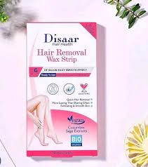 Disaar HAIR REMOVAL WAX STRIPS Skin Normal Quick Lasts 6 Weeks CUCUMBER SAGE EXTRACTS VEGAN Ready to Use jm