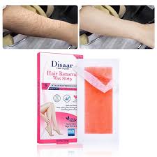 Disaar HAIR REMOVAL WAX STRIPS Skin Normal Quick Lasts 6 Weeks CUCUMBER SAGE EXTRACTS VEGAN Ready to Use jm