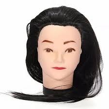 Pro practice Dummy Head hair training Doll With Hair, Hairdressing Training Doll Model salon braiding training dumy doll mannequin with hair cosmetology students