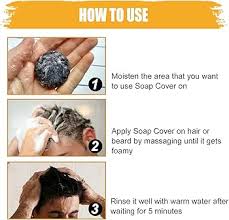 Shampoo Bar For Black Hair Repair And Moisturizer Mane Black Reverse Bar Soap Cover Bar Soap For Black Hair For Men Hair Coverage