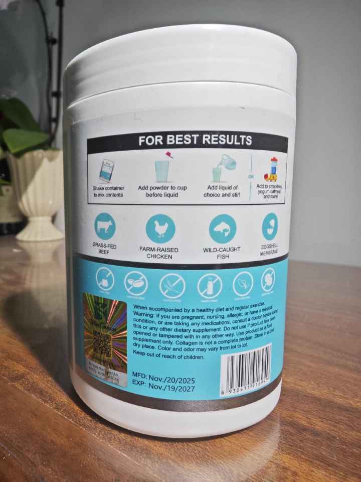 Collagen with Burn Multi Collagen Powder with Fat-Burning Support Types I, II, III, V, X + Hyaluronic Acid