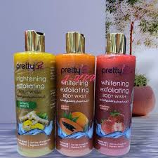 Pretty Be exfoliating bodywash/ shower gel Removes Rough Skin ,Glowing Skin-500ml