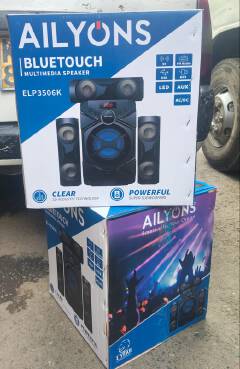 AILYONS ELP3506K Bluetooth Multimedia Speaker System with FM Radio and Remote Control