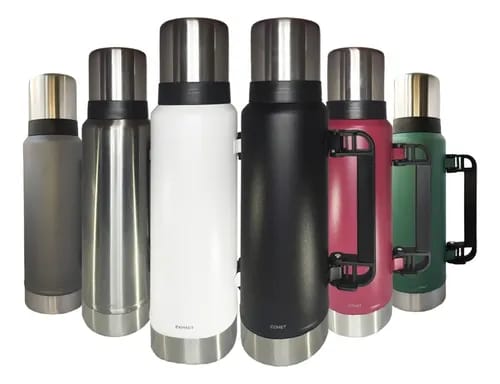 1 pc size 1000ml Premium Vacuum Flask Set – Stainless Steel Thermos Bottles, Hot & Cold Insulated Drink Flasks