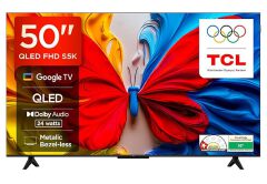 TCL 50" Smart QLED TV Google Android TV, Full HD Resolution, Screen Casting, Dolby Audio, Streaming Apps, Inbuilt Decoder +8 Free Gifts