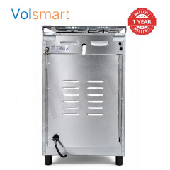 VOLSMART 50x55 Gas & Electric Cooker  3 Gas Jet Burners, Electric Hot Plate, Electric Oven, SILVER+FREE GIFTS