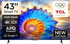TCL V6D  43" Inch,FRAMELESS, 4K Ultra HD Smart LED Google/Android TV,Bluetooth-Enabled++FREE WALL BRACKET+TV GUARD+1 YEAR WARRANTY