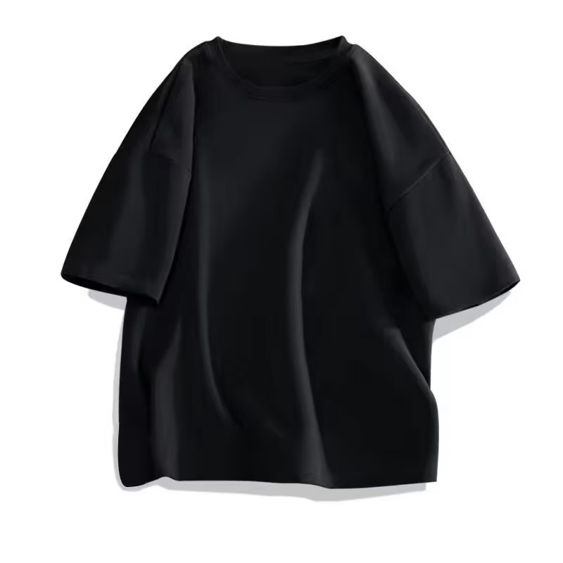 100% Cotton Men’s T-Shirt, Summer Loose-Fit Casual & Sports Short Sleeve Tee, Versatile Basic Top For Commuting And Workout