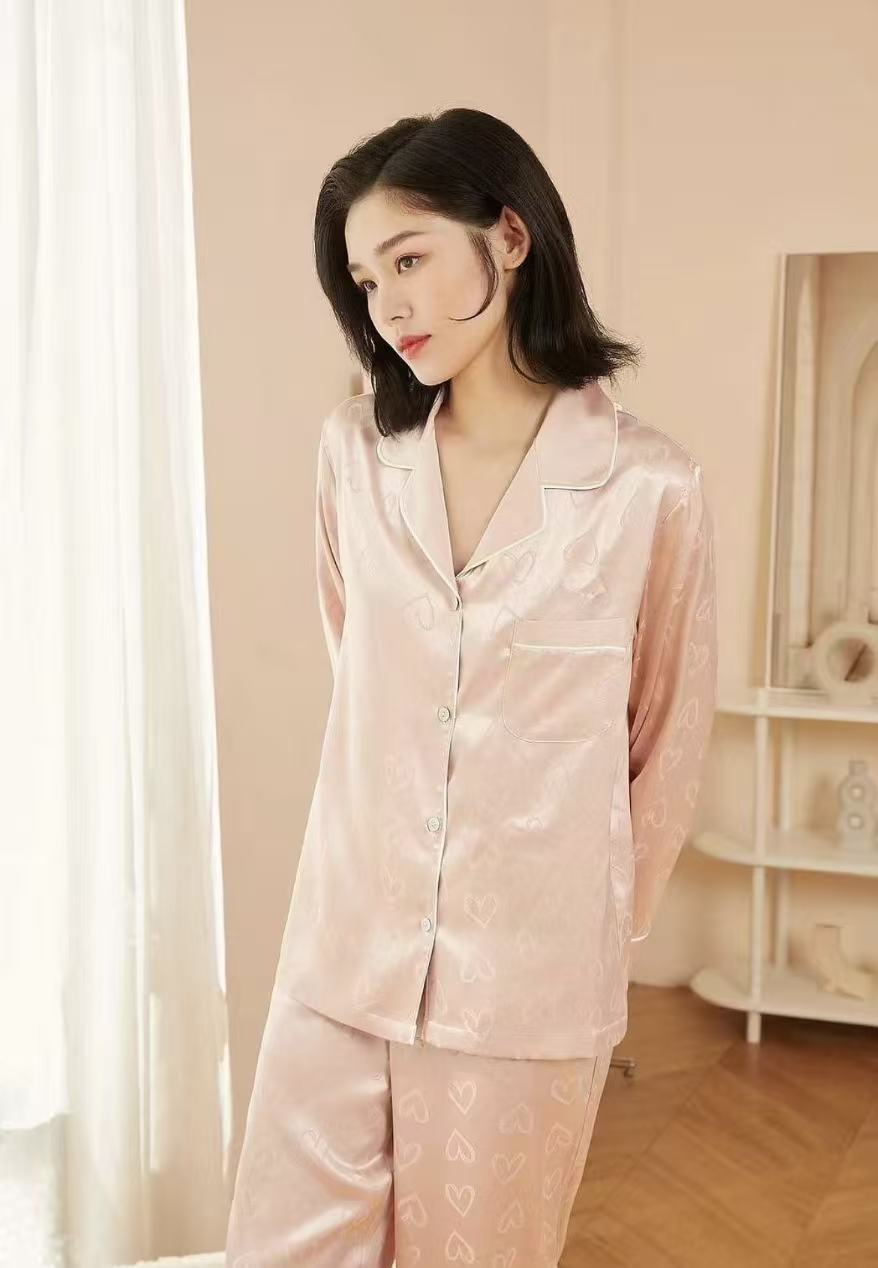 2026 Pajamas Women Loose Thin Simple Ice Suit Advanced Sense Women's Sleepwear Pajamas of Summer Home Wear